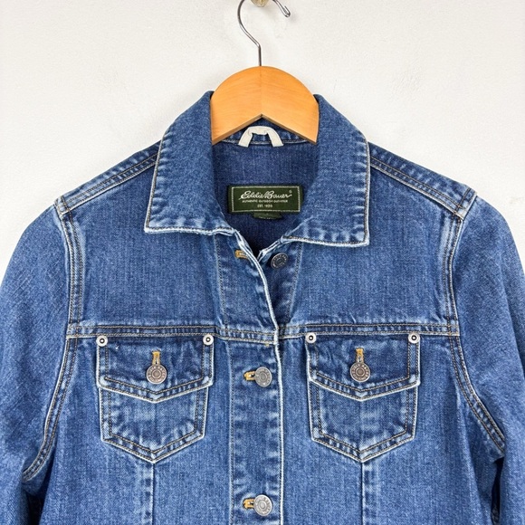 Eddie Bauer Women’s Denim Jean Jacket Sz S - Picture 3 of 7